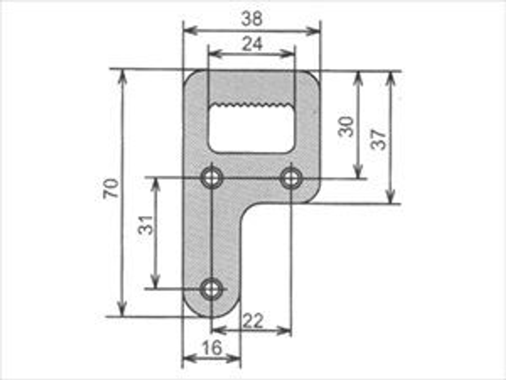 Навес мебельный Р-образный универсальный