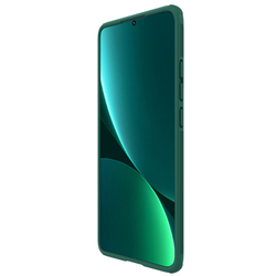 Чехол двухкомпонентный зеленого цвета от Nillkin CamShield Pro для Xiaomi Mi 12 Pro, усиленный с защитной шторкой для камеры