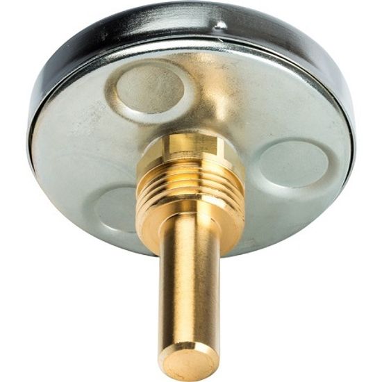 Термометр биметаллический Stout 1/2", +120°С, 63 мм с погружной гильзой 50 мм (SIM-0001-635015)