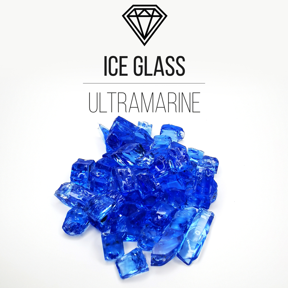 Стеклянная крошка Ice Glass,Ultramarine, 500гр
