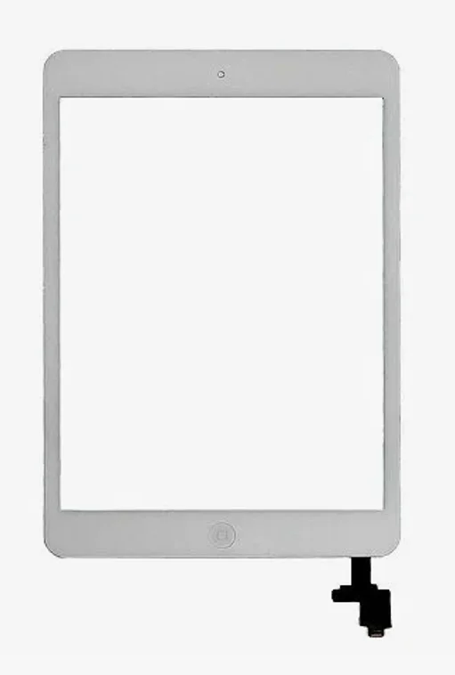 Тачскрин для Apple iPad mini (A1432/A1454/A1455) / iPad mini 2 (A1489/A1490/A1491) + кнопка Home + коннектор белый (White)