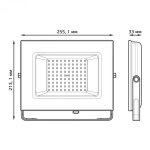 Прожектор Gauss LED Elementary 100W 6500 lm IP65 3000K черный  613527100