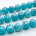 Амазонит, диаметр 10,1-10,3 мм, цена за 9 шт (1/4 нити)