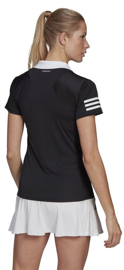 Женское поло Adidas Club Polo W - black/white