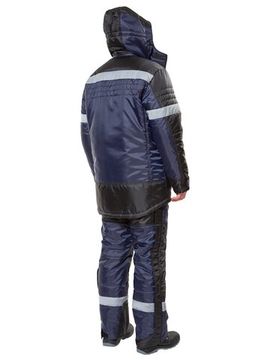 Костюм зимний "Беркут Ультра" полукомбинезон (синий/черный)