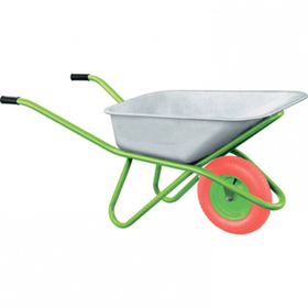 Тачка садово-строительная СибрТех одноколесная объем 90 л грузоподъемность 180 кг (68968)