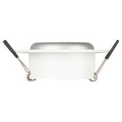 Встраиваемый светильник алюминиевый ЭРА KL109 WH/SL MR16 GU5.3 белый/серебро матовый | Алюминиевые встраиваемые светильники