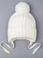 Шапка детская на завязках осенняя