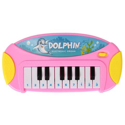 Пианино 22см, желтый, пакет 21-13