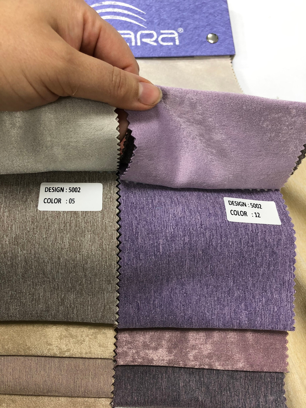 Портьерная ткань двусторонний софт Megara арт. 5002 (высота 285 см, Турция)