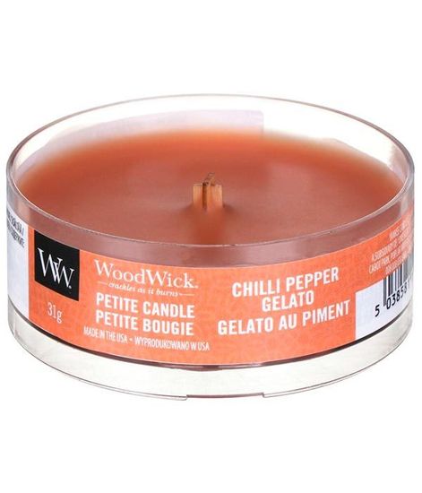 Джелато с перцем чили, ароматическая свеча мини, WoodWick