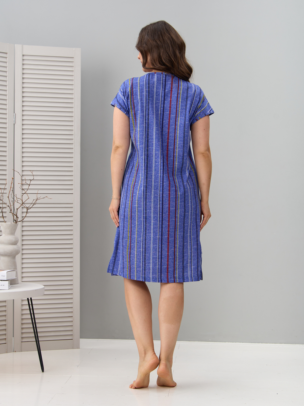 Туника Т-014/рогожкавасилек-цепочка