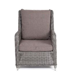 "Гляссе" кресло плетеное из искусственного ротанга, цвет графит