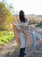 Шарф теплый с орнаментом Сканди