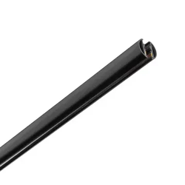 Трек 24V двухконтактный однофазный круглый тип D 3 метра 506437 чёрный Linea Lightstar