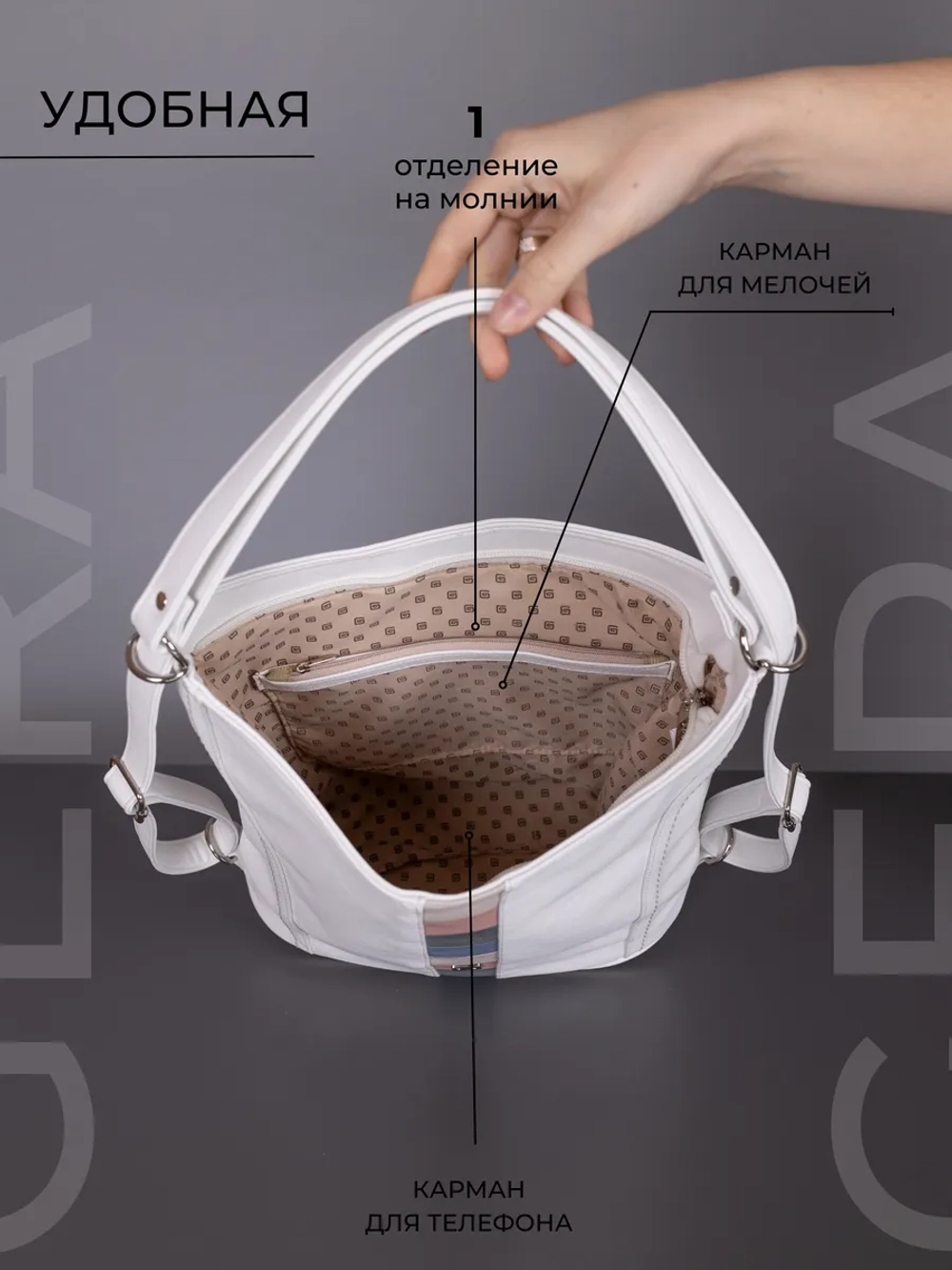 Сумка рюкзак большая через плечо трансформер