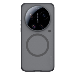 Чехол серый тонированный c MagSafe для Xiaomi 17 Ultra, серия Super Frosted Shield Pro Magnetic (Clear version) от Nillkin