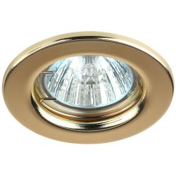 Светильник встраиваемый штампованный ЭРА ST1 GD под лампу MR16 GU5.3 золото