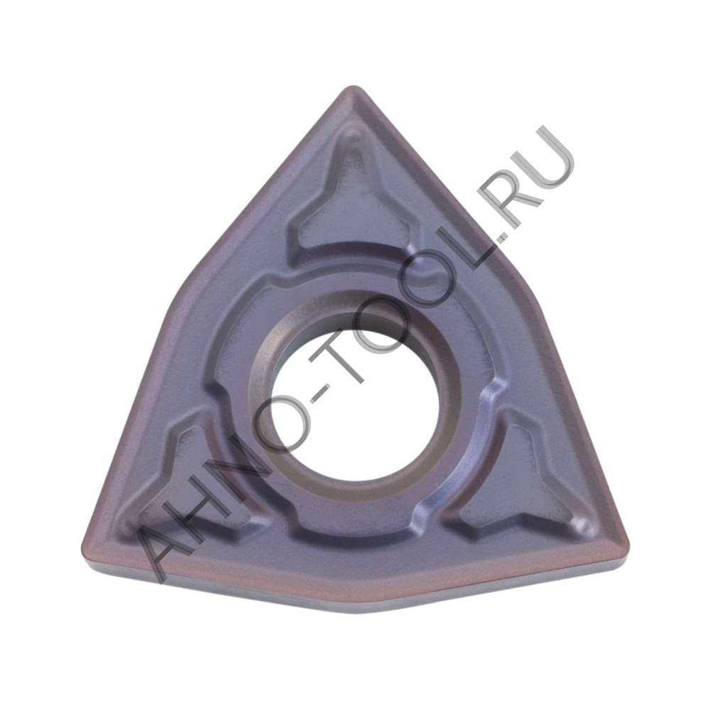 Пластина твердосплавная ISO WNMG080404-MMA APM20B AHNO по жаропроч. и нерж.стали, получистовая