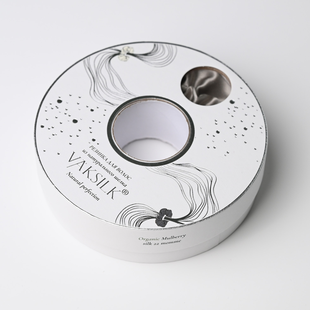 Резинка для волос "FLOWER" серебристый