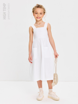 Сарафан из хлопка с бантом на спинке