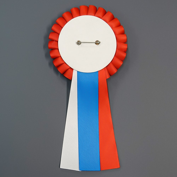 Заготовка с булавкой и тремя хвостиками. Под значок 56 мм. Цвет в ассортименте.