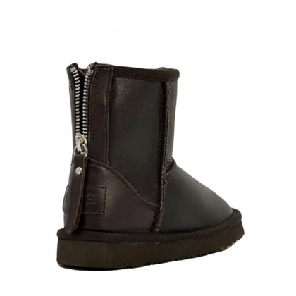 UGG Kids Zip Short Metallic Chocolate