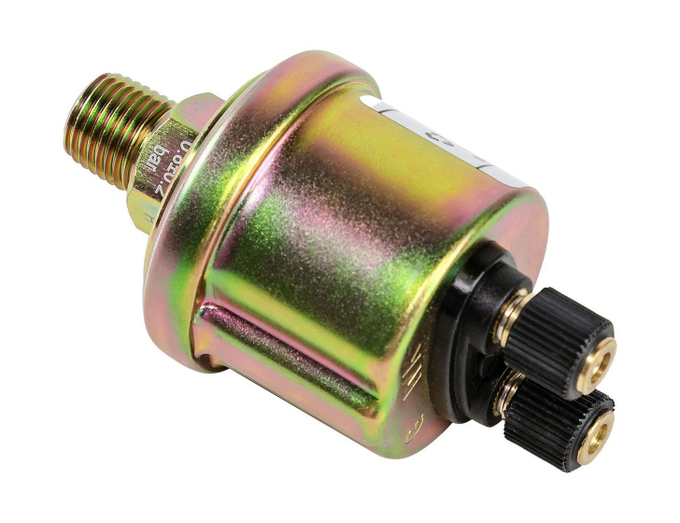 Датчик давления масла 0-10 бар, аварийная сигнализация 0.8 бар, резьба 1/4", Marine Rocket