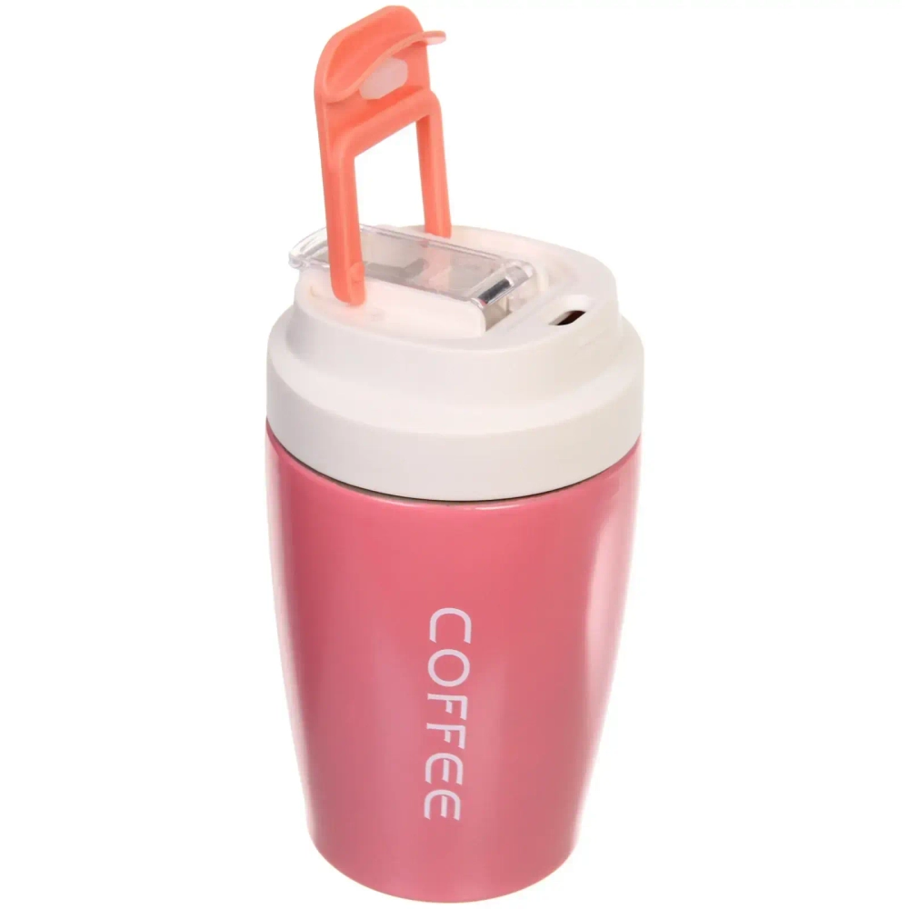 Термокружка 400мл «COFFEE» розовая