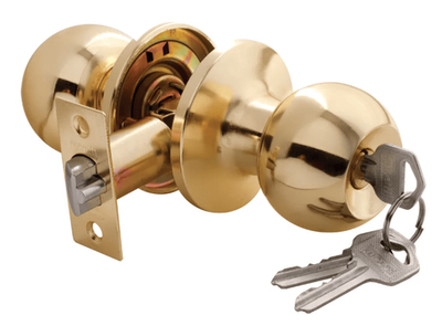 Ручка-шар, комплект с механизмом ключ-фиксатор HK-01 L золото