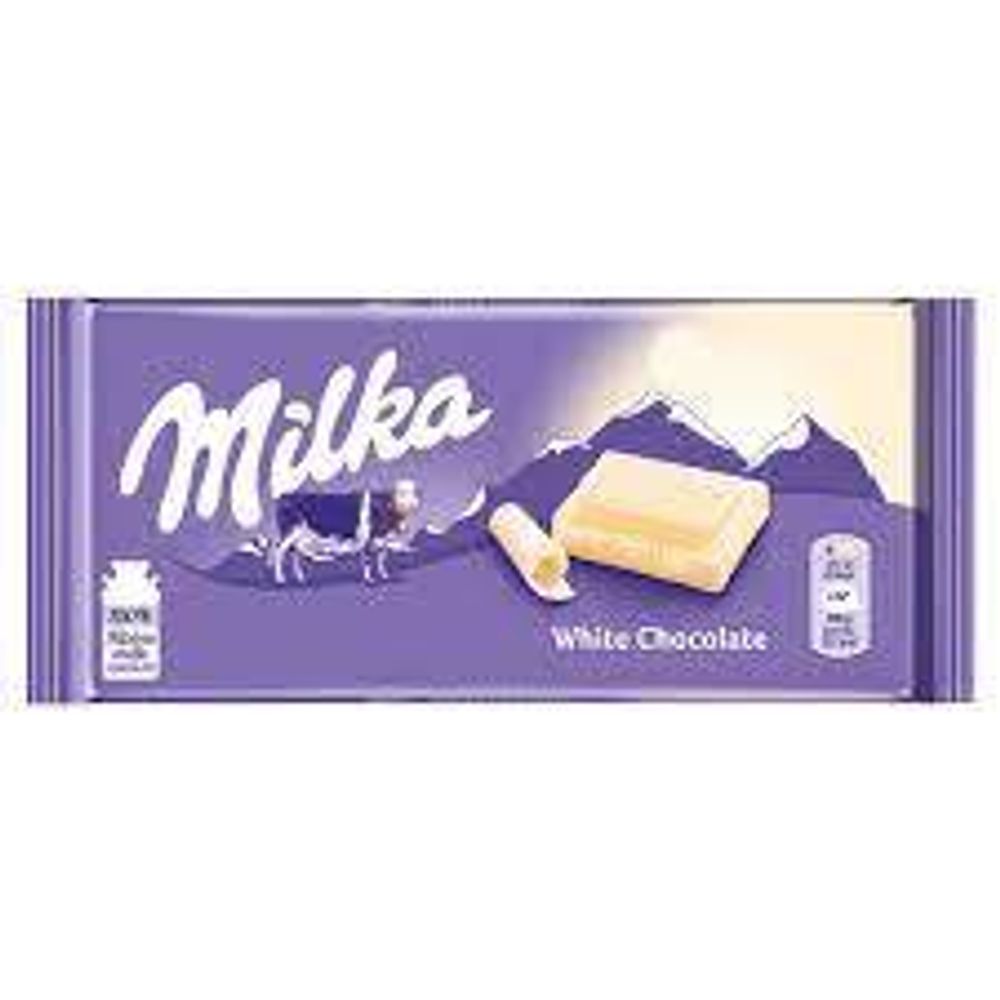 Milka  White Chocolate Белый Шоколад 100г