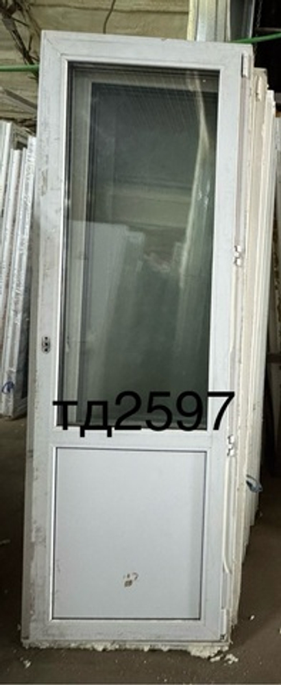 Дверь Пластиковая Б/У 223(в) х 77(ш) Балконная