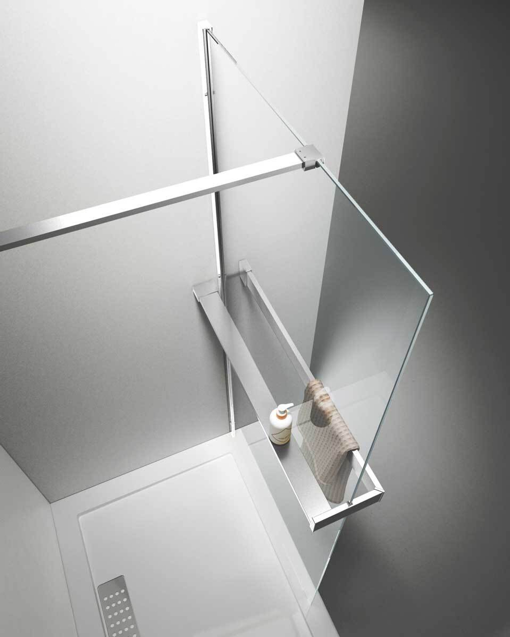 Душевая перегородка Walk-In HR VSW-4HR800CL, 800*2000, хром, стекло прозрачное