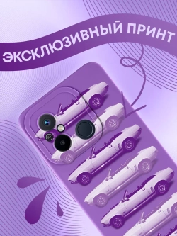 Чехол для Xiaomi Redmi 12C. Poco C55 с принтом