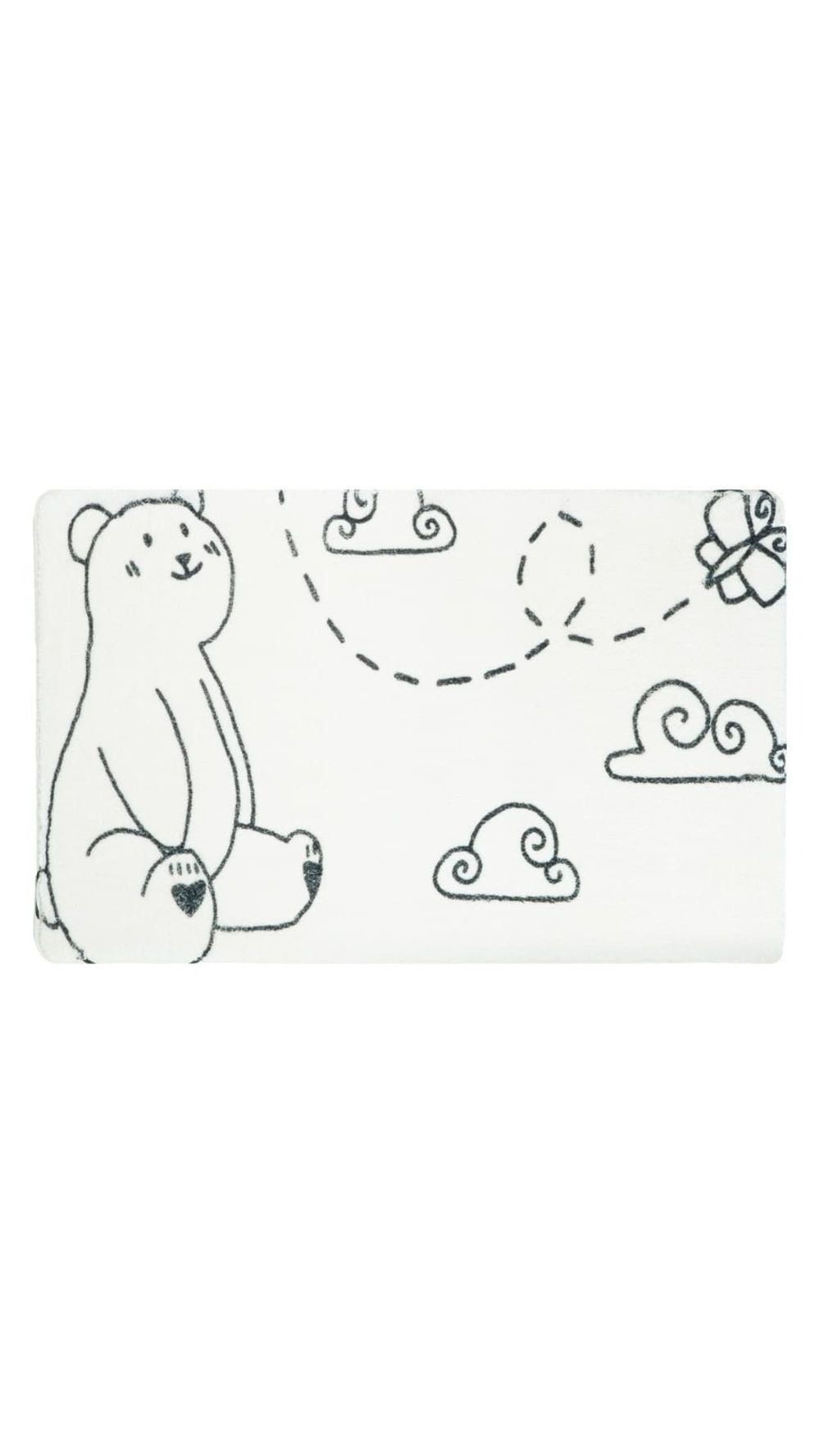 "TEDDY AIR" Коврик для ванной 1-ый белый (50х80см) FX-6001T