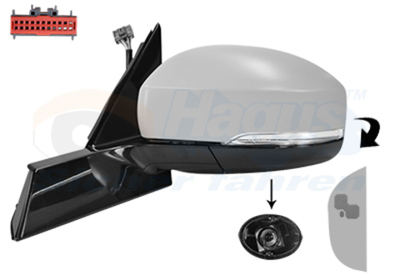 VAN WEZEL - 0262825-VAN - Exterior Mirror