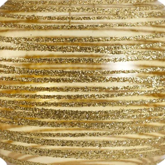 Набор пластиковых шаров Золотая Нить 80 мм., золотой, 12 шт., Kaemingk (025759)