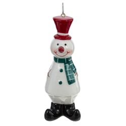 GAEM Фигурка декоративная подвесная "Снеговик", L3,5 W3,5 H9,5 см 3в.