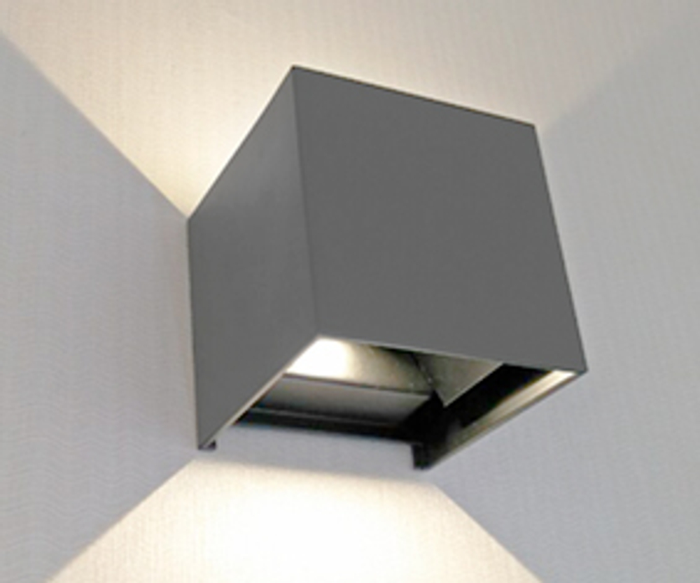08585,16(3000K) Светильник Куб серый IP65 Led 6W