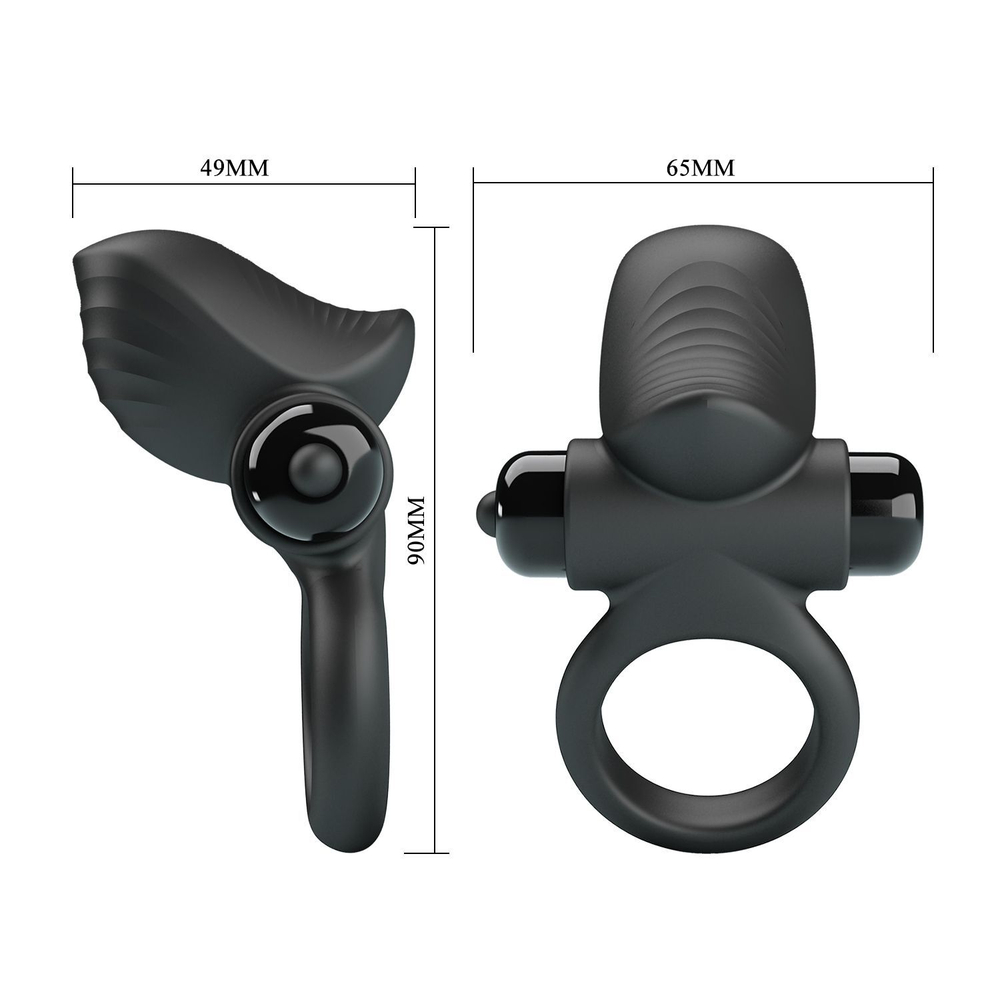 Эрекционное виброкольцо Baile Pretty Love Adrien, 9 см