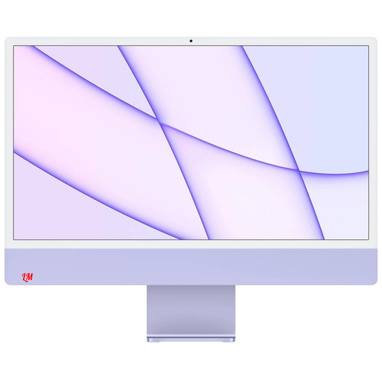 Apple iMac 24" Retina 4,5K, (M1 8C CPU, 8C GPU), 8 ГБ, 512 ГБ SSD, фиолетовый