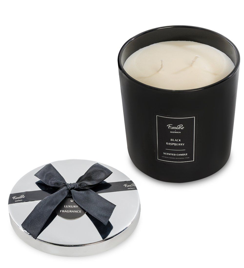 FumaRe KV-20 Свеча в стекле с крышкой «Ежевика с ванилью»