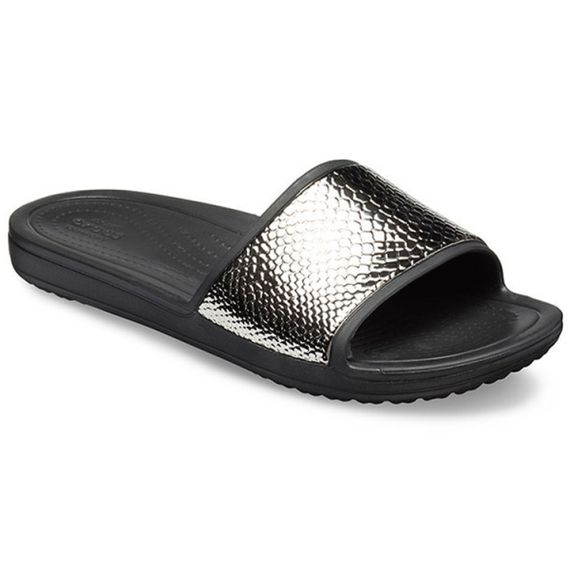 Crocs Sloane Metaltext 'Black'