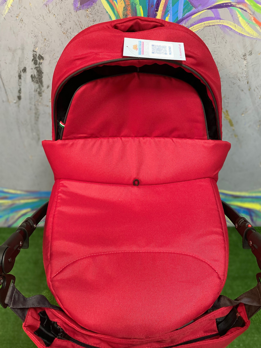 Коляска  BELLA (2 в 1) (RIKO BASIC) 10 серый-красный