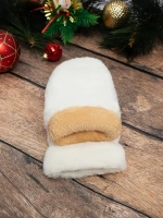 варежки зимние пушистые экомех