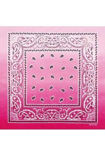 Бандана розовый градиент пейсли