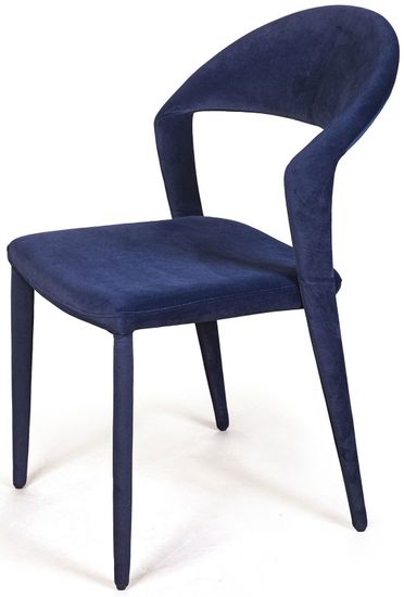 Стул Asti, бархат синий