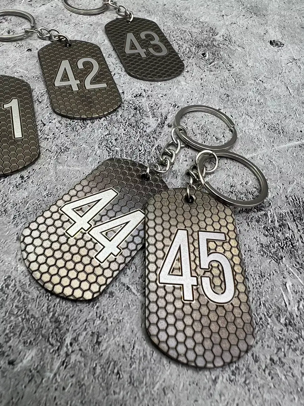 Номерки на ключи металлические 41-45