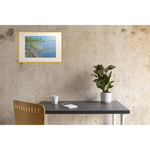 Картина авторская маслом на холсте в паспарту 30х40 см на стену для интерьера "На берегу Ладоги"