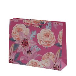 GAEM Пакет подарочный L (бумага 210г/м2, блок микс 12шт), L38,5 W11 H30 см, 4в.